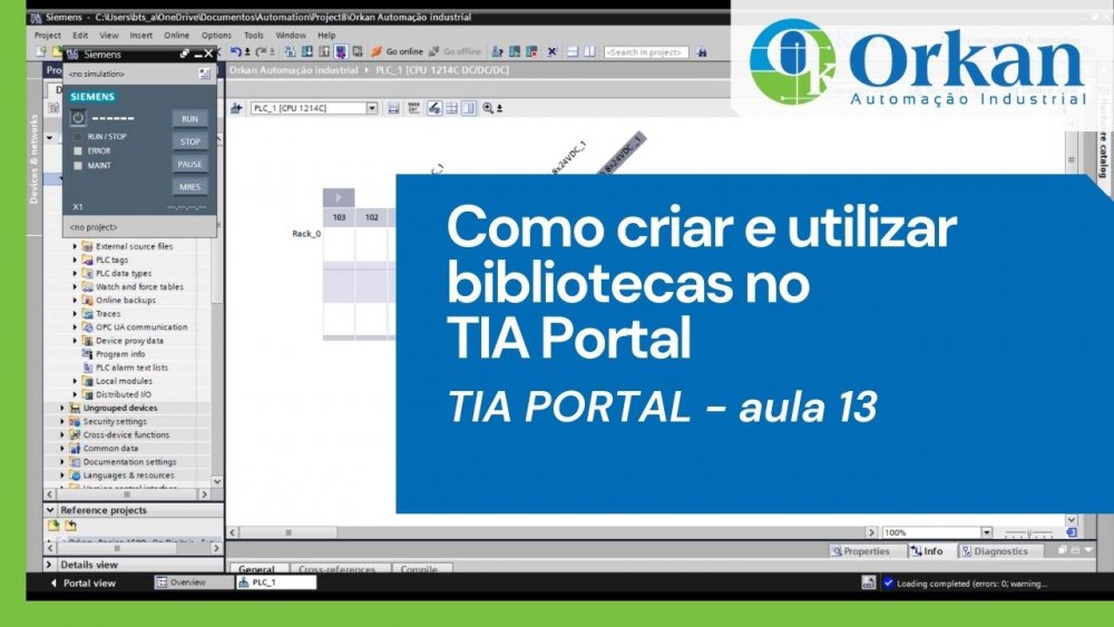 TIA Portal - Criar e utilizar bibliotecas no TIA Portal